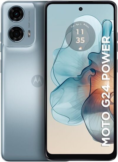 Smartphone Motorola Moto g24 Power 128GB 8GB Ram Boost AI Camera 50MP 6000 mAh - Azul Celeste