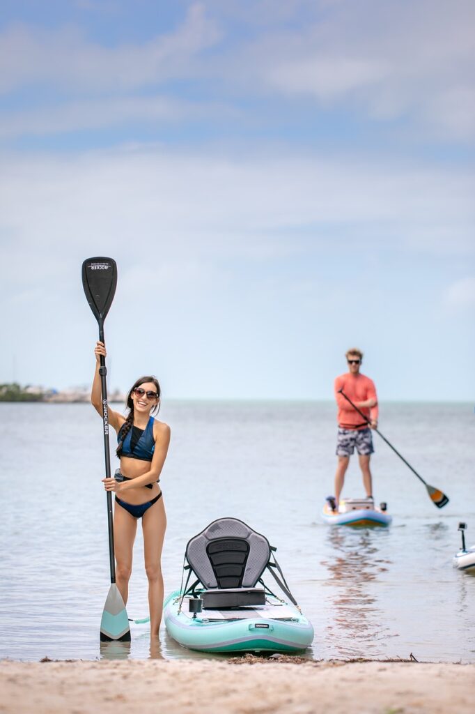 standup paddleboarding, paddle board, sea