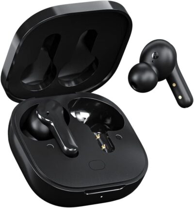 Fones de ouvido QCY T13 TWS Bluetooth sem fio, com microfone, à prova d'água, cancelamento de ruído ENC, graves profundos, controle de toque, estéreo de alta fidelidade 40H, iPhone e Android, preto