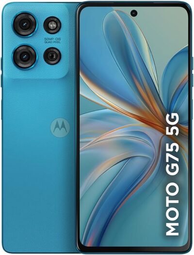 Smartphone Motorola Moto g75 5G 256GB 16GB Ram Boost 50MP Sony Camera com AI Ultrarresistencia militar - Azul